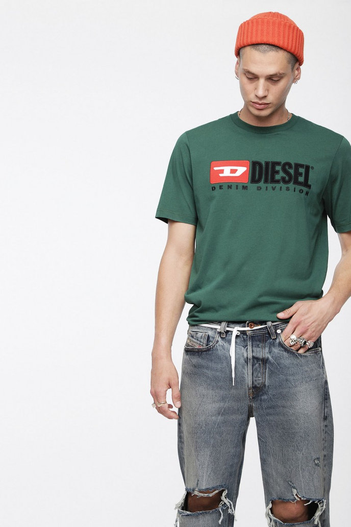 Diesel T JUSTDIVISION TSHIRT zelené