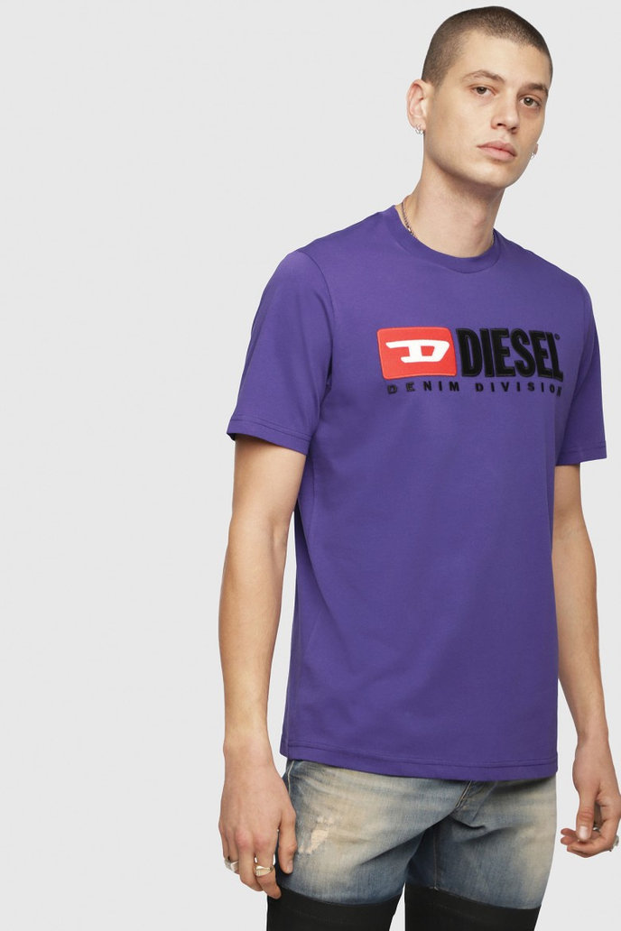 Diesel T JUSTDIVISION TSHIRT fialové