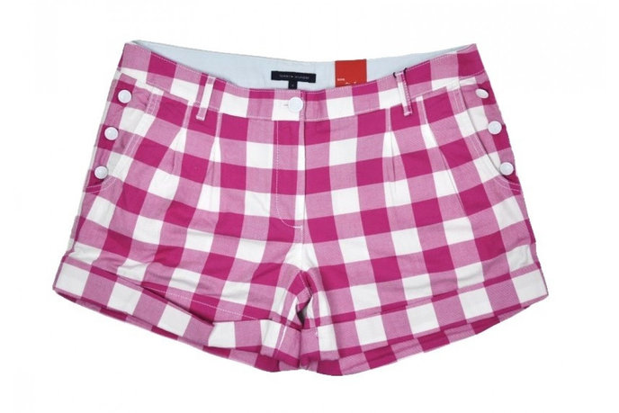 gina gingham rom bielo ružové