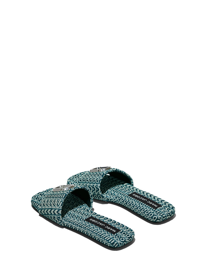 THE J MARC DENIM SANDAL modré