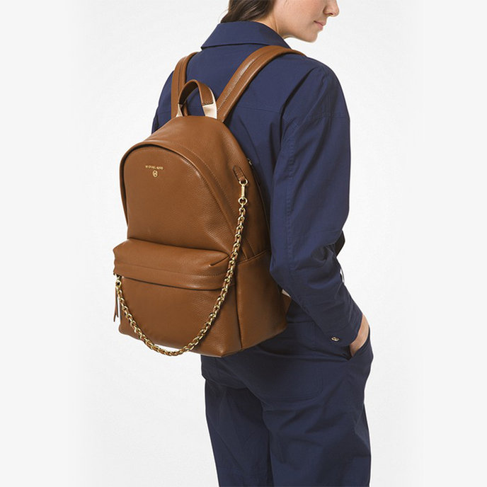 MICHAEL KORS SLATER MD BACKPACK hnedý