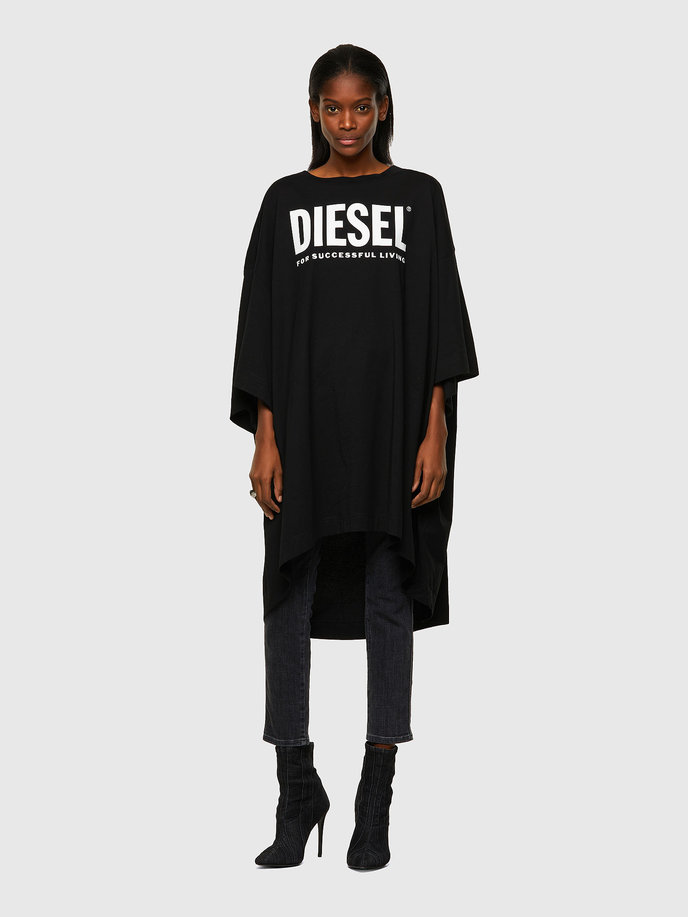 Diesel DEXTRAECOLOGO DRESS čierne