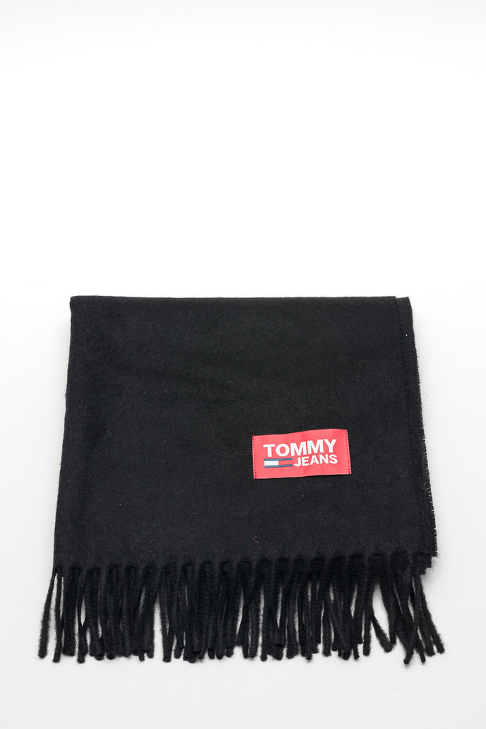 TJM WOVEN FLAG SCARF čierny