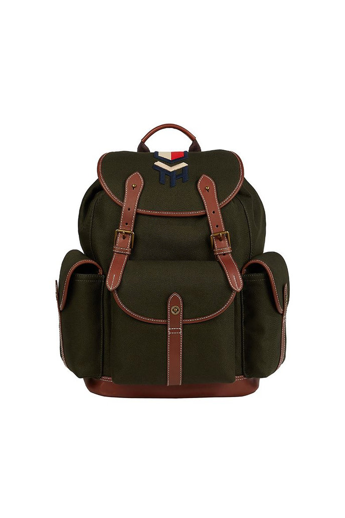 TH HIGHLIGHT ECO CANVAS BACKPACK zelený