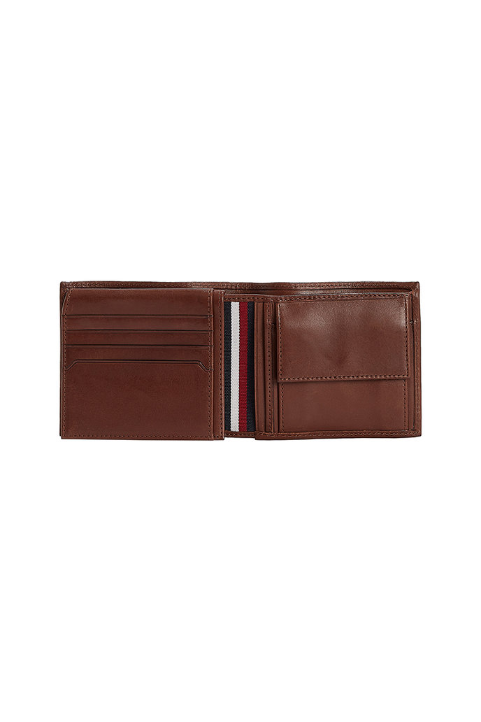CASUAL LEATHER CC FLAP AND COIN hnedá