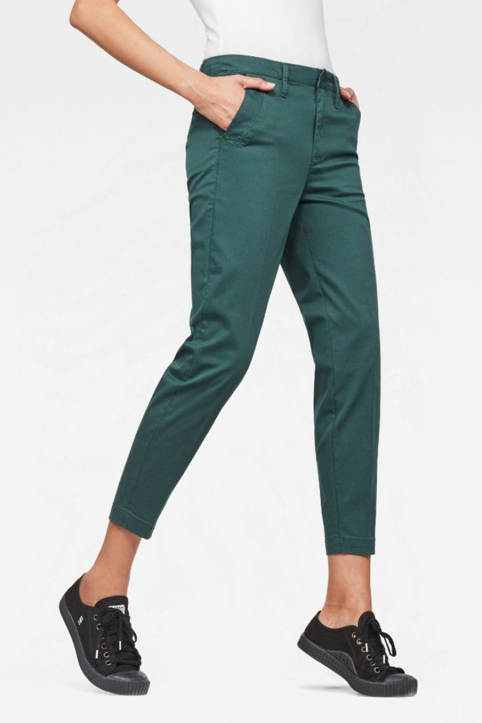 G-STAR Bronson mid skinny chino wmn zelené