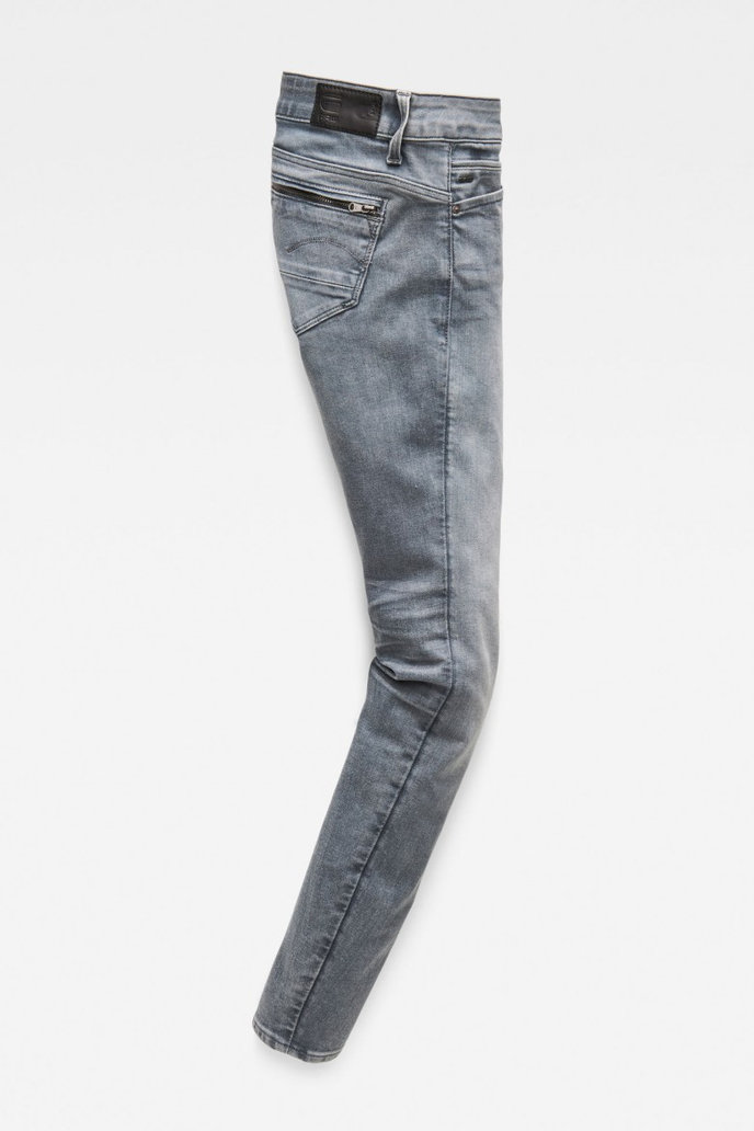 G-STAR Midge Zip Mid Skinny Wmn sivé