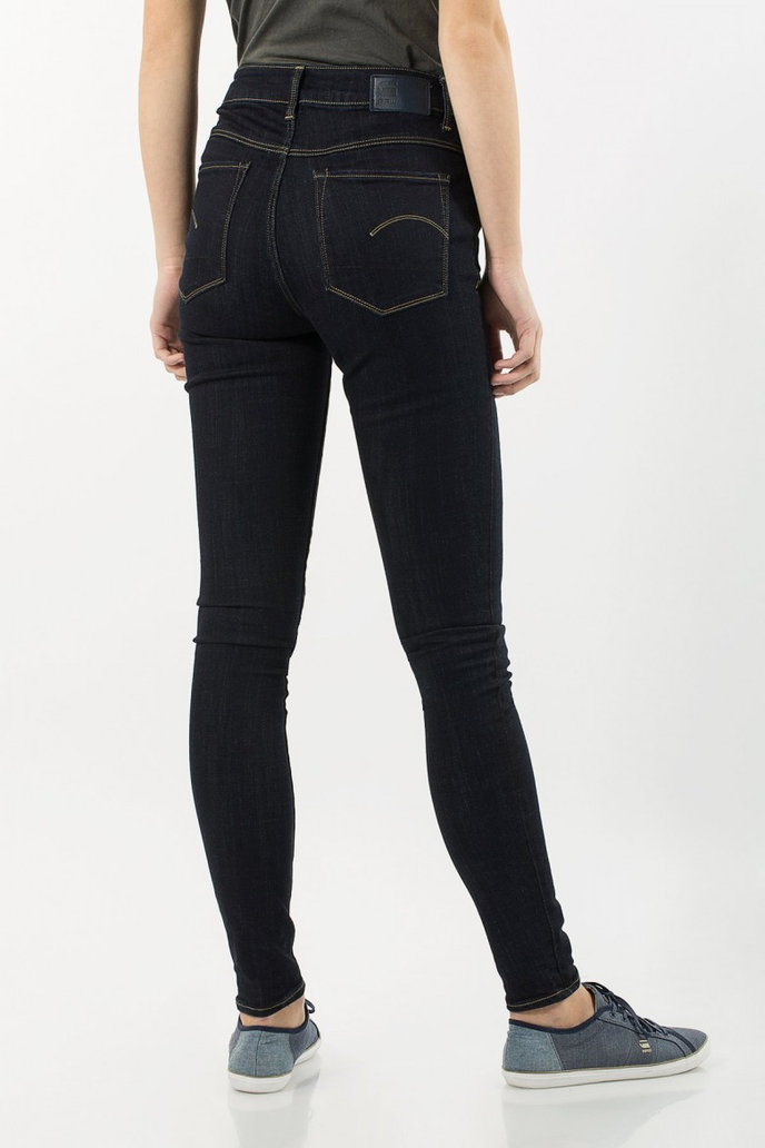 G-STAR 3301 Deconst High Skinny Wmn čierne