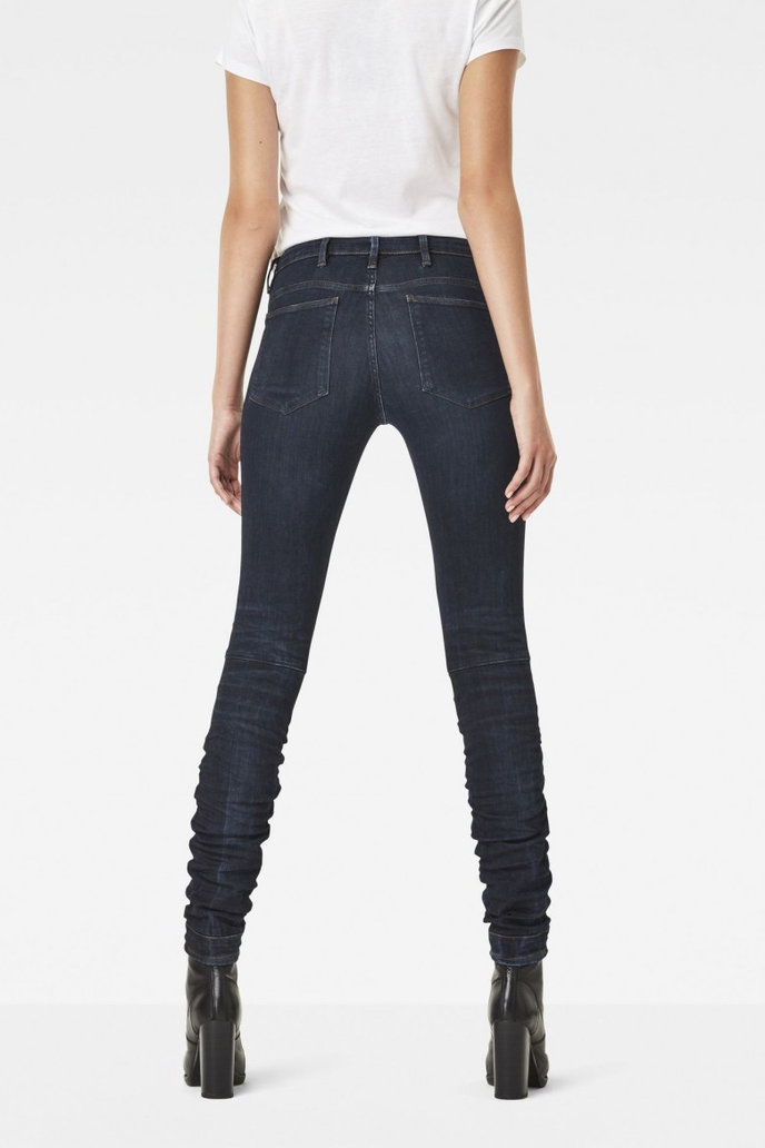 G-STAR 5620 Staq 3D Mid Skinny Wmn modré