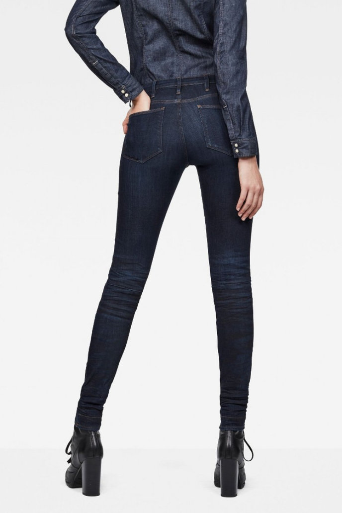 G-STAR 5622 Mid Skinny Wmn modré