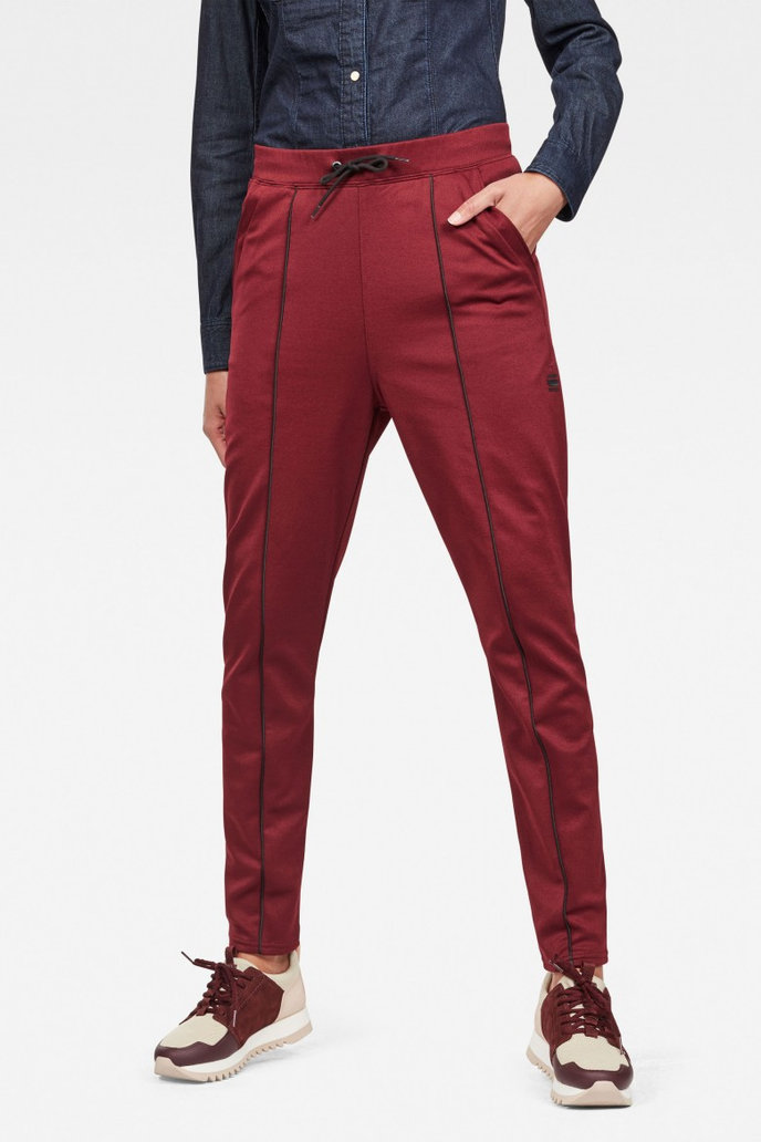 Lanc skinny track pant wmn bordové