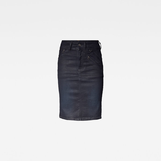 Lynn Biker Slim Skirt tmavomodrá