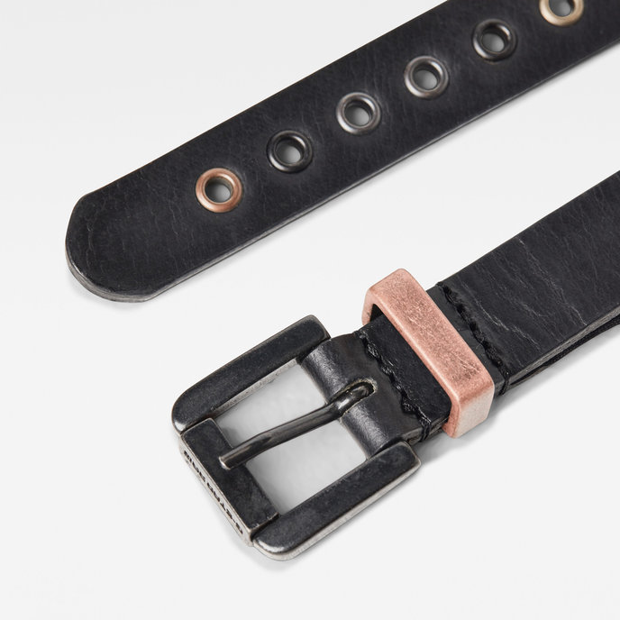 Khoma eyelet belt wmn čierny