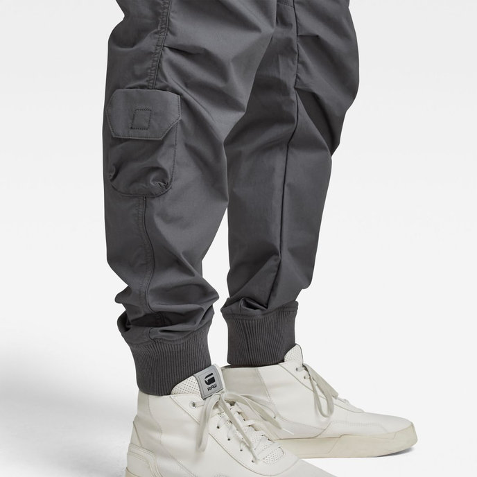 Relaxed tapered cargo modré