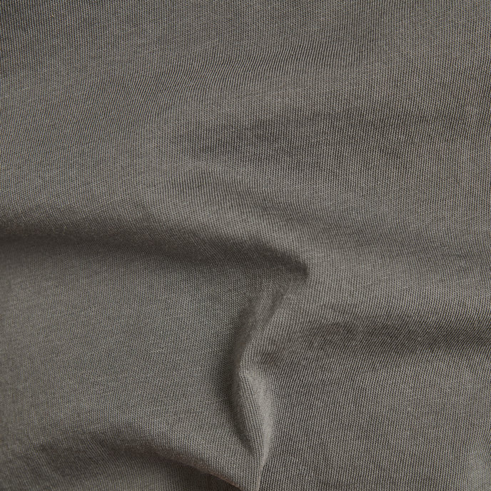 Backprint loose v-neck top šedý