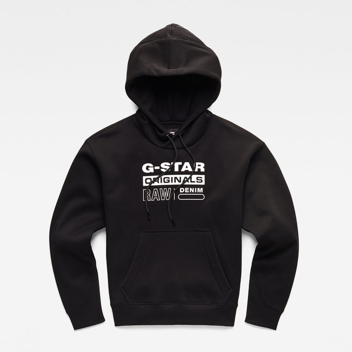 Premium core originals logo hoodie čierna