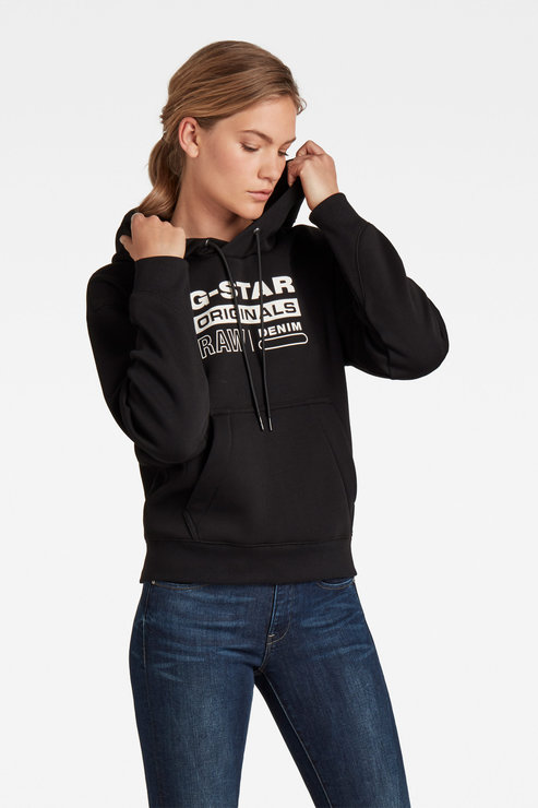 Mikina - Premium core originals logo hoodie čierna