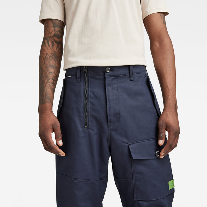 Zippy cargo relaxed tapered modré