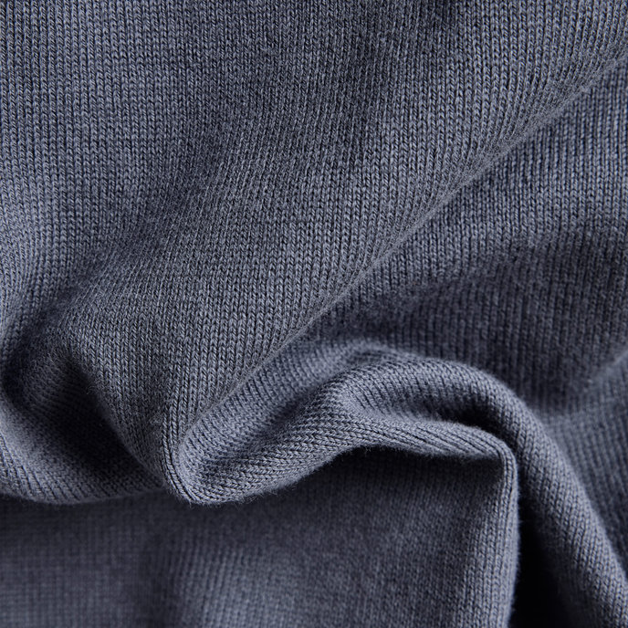 Premium core mock knit modrý