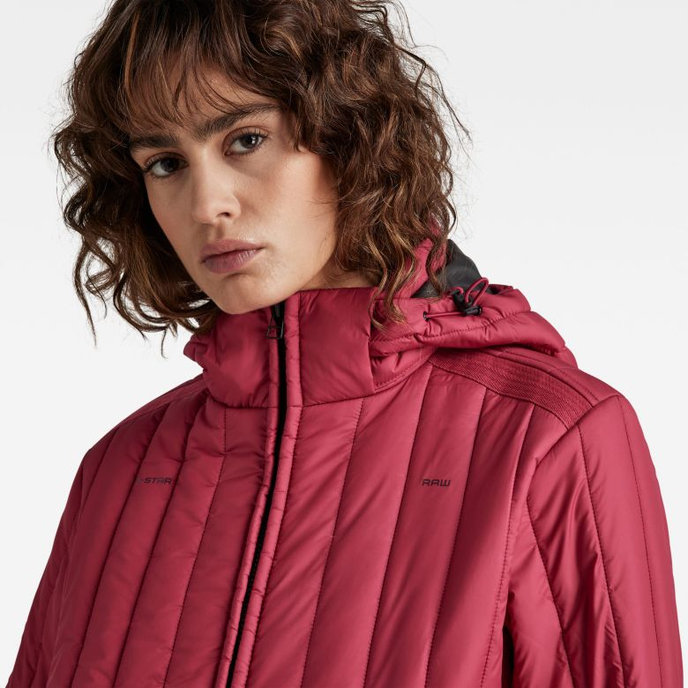 Meefic vertical quilted jacket wmn červená