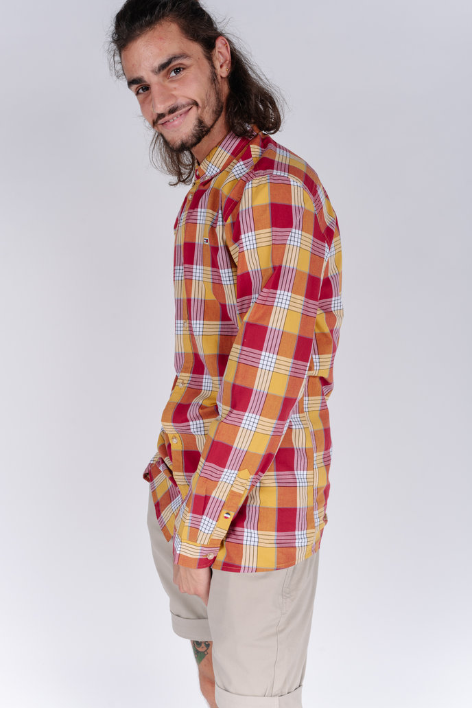 TJM ESSENTIAL POPLIN CHECK károvaná