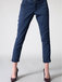 Hilfiger Denim THDW MID RISE BASIC CHINO 4 modré