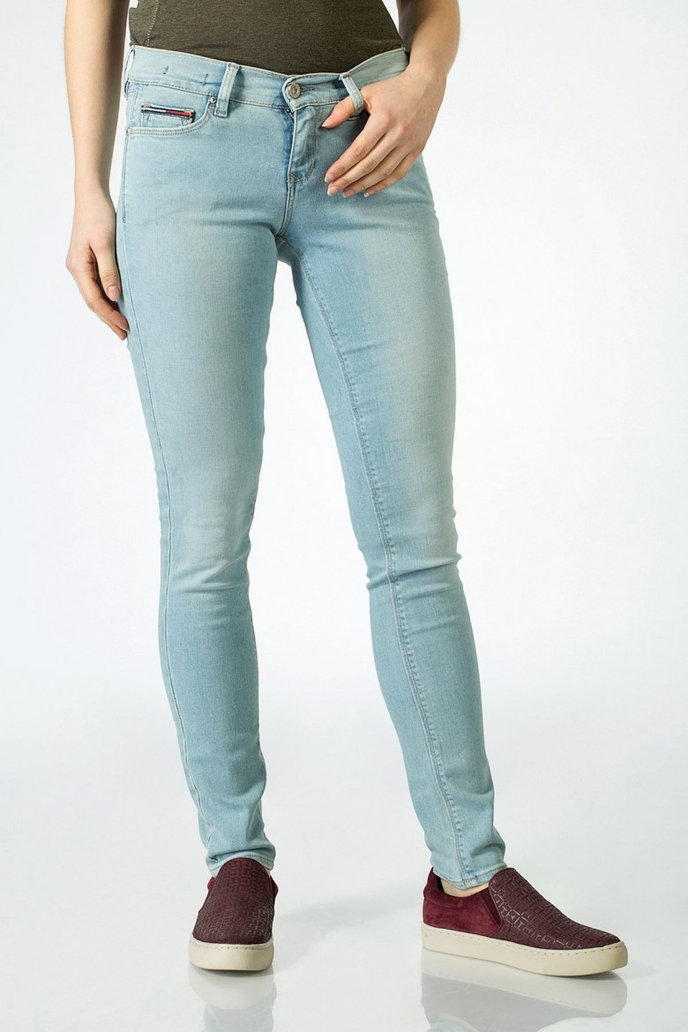 TOMMY HILFIGER MID RISE SKINNY NORA SGBST modré