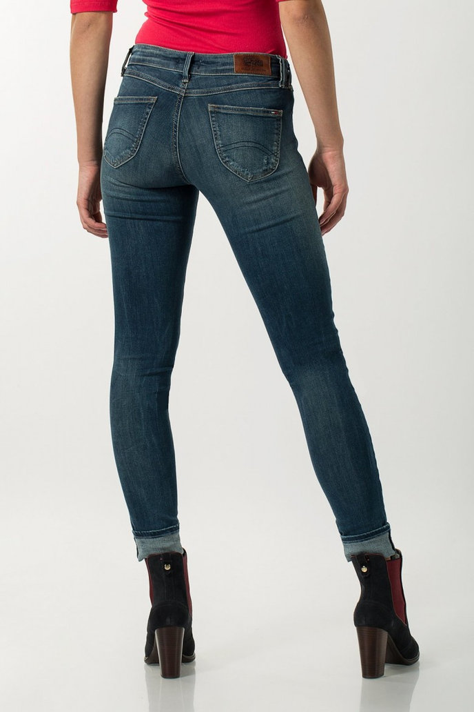 TOMMY HILFIGER LOW RISE SKINNY SOPHIE DYASTD modré