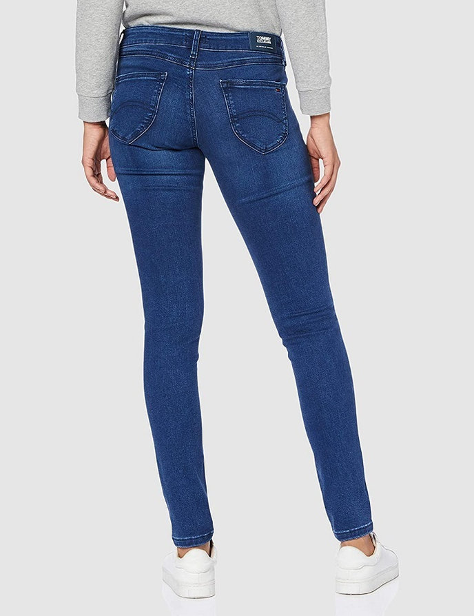 Tommy Jeans LOW RISE SKINNY SOPHIE PLSHBS tmavomodré