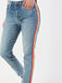 Tommy Jeans HIGH RISE SLIM IZZY RNBWM modré