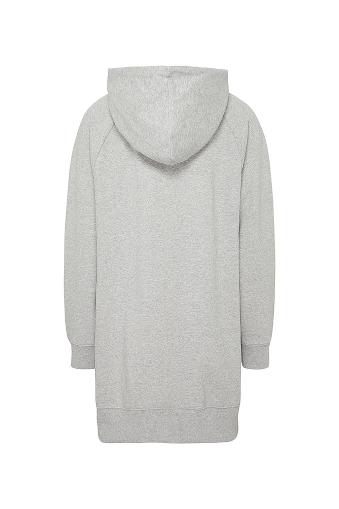 TJW LOGO HOODIE DRESS sivé