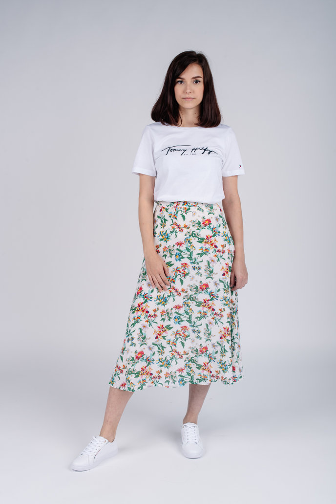 TJW SUMMER MIDI SKIRT béžová