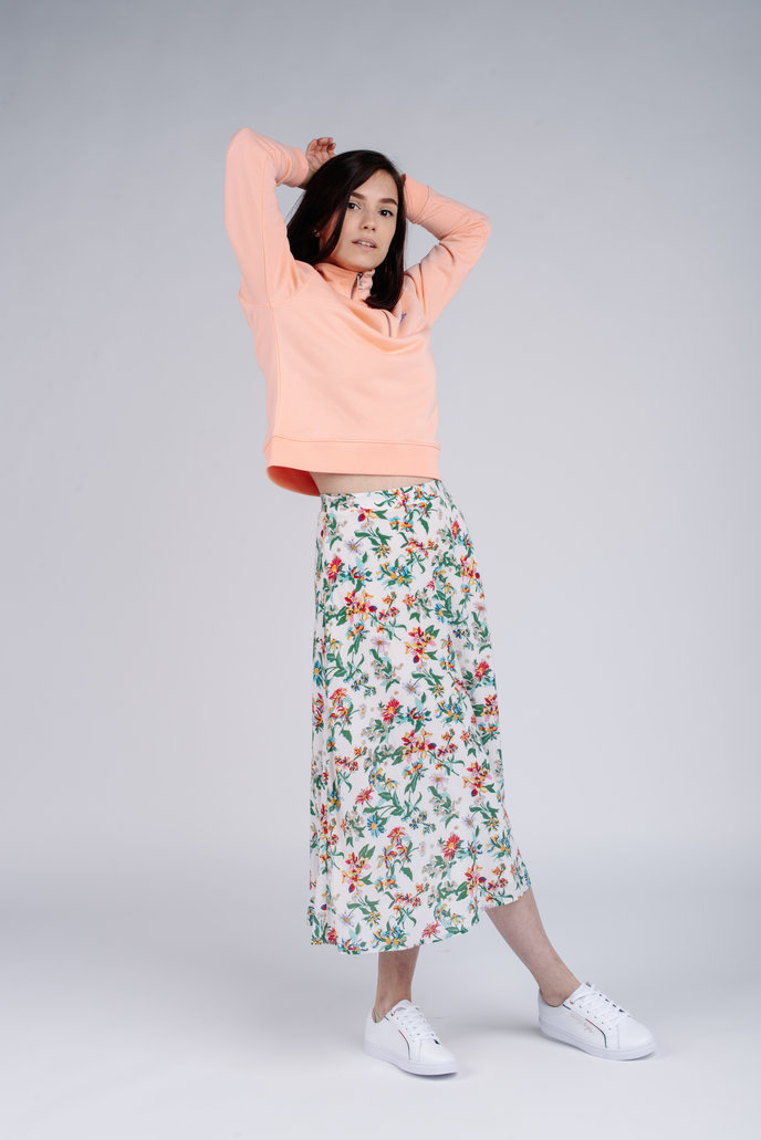 TJW SUMMER MIDI SKIRT béžová