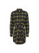 TJW FLANNEL SHIRT DRESS žlté