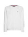 TOMMY LOGO LONG SLEEVE TEE biele