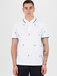 ALL OVER EMBROIDERY REGULAR POLO biele