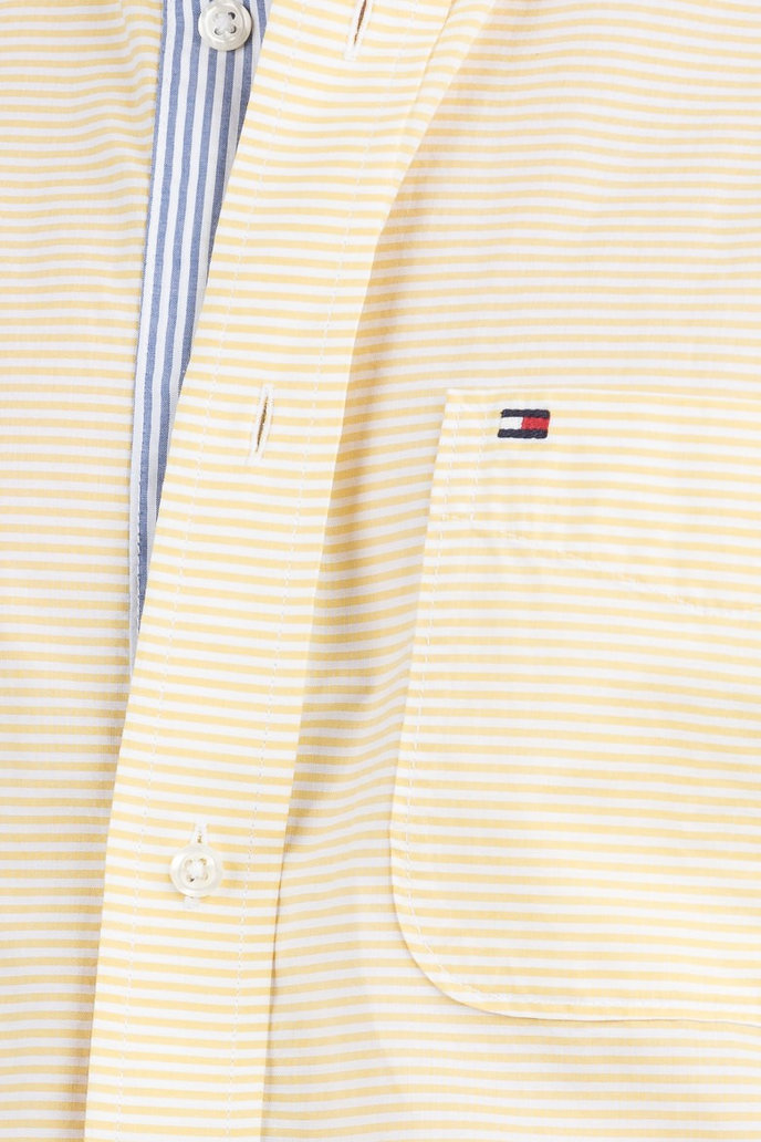 TOMMY HILFIGER CLASSIC STRIPE SHIRT S/S svetložlto-biela