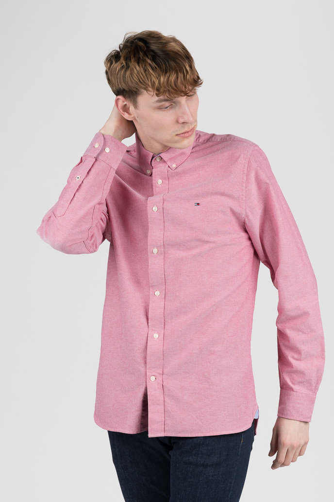 CRISP OXFORD SHIRT svetločervená