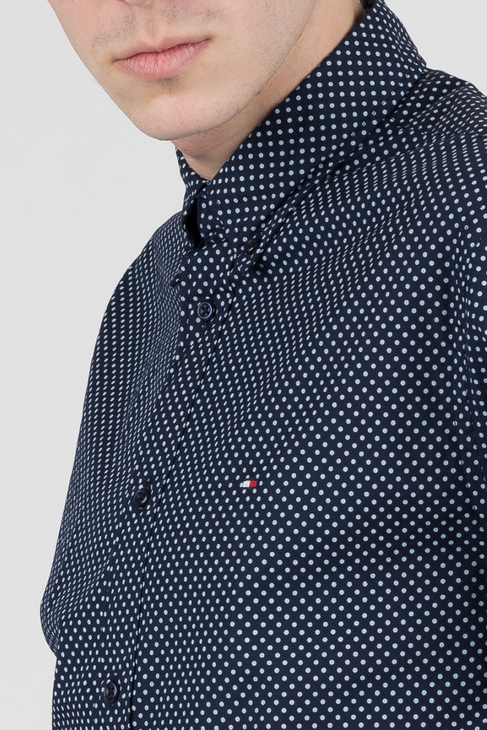 DOT PRINT SHIRT tmavomodrá