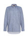 COTTON LINEN TWILL SHIRT modrej farby