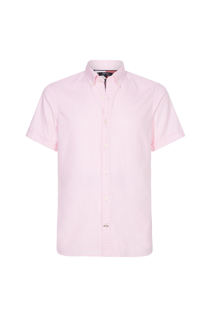 SLIM FLEX CO/LI DOBBY SHIRT S/S ružová