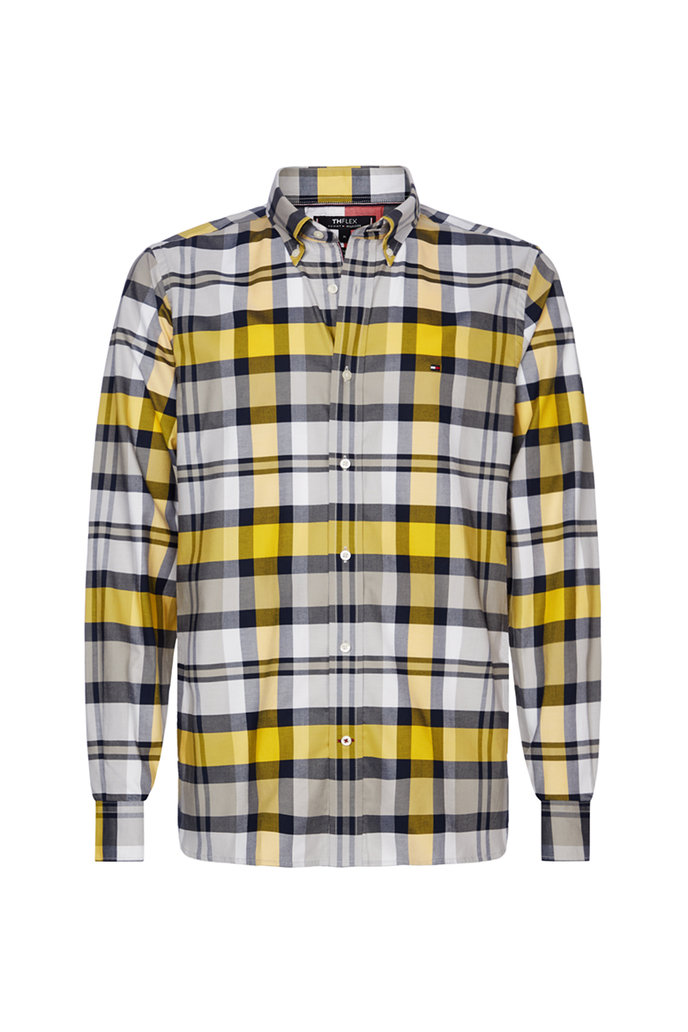 FLEX BRIGHT MIDSCALE CHECK SHIRT vzorovaná