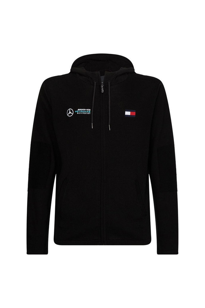 1 MB TECH HOODED ZIP THRU čierny