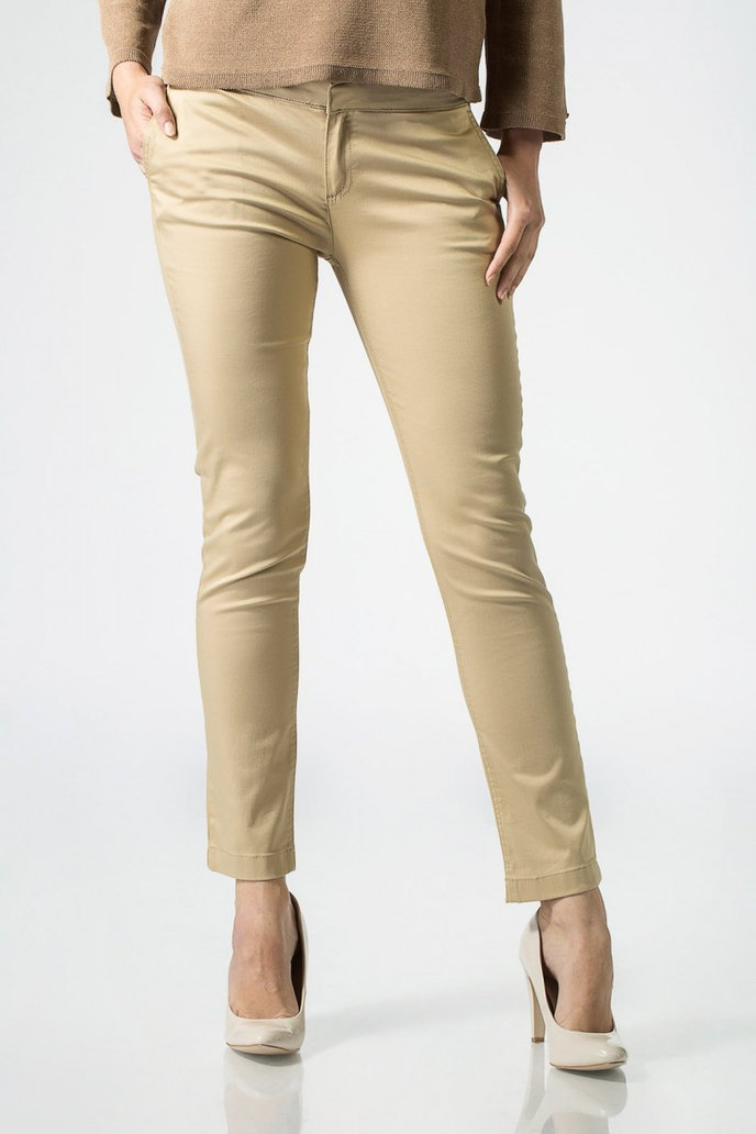 TOMMY HILFIGER SILVANA T8 SKINNY CHINO hnedé