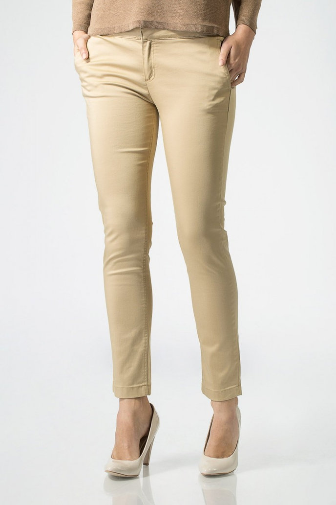 TOMMY HILFIGER SILVANA T8 SKINNY CHINO hnedé