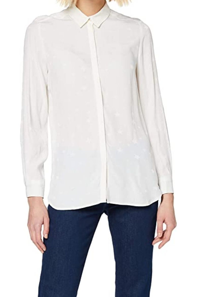 NISSE VISCOSE BLOUSE biela