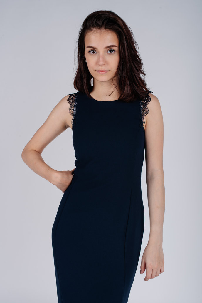 OC BODYCON DRESS NS tmavomodrej farby