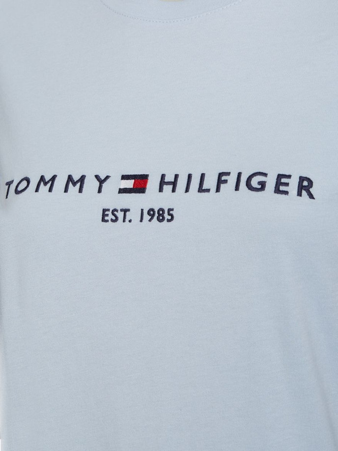 Tommy Hilfiger REGULAR HILFIGER C-NK TEE SS svetlomodré
