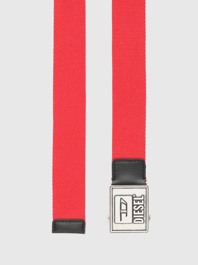 Diesel BMETALTAPE belt červený