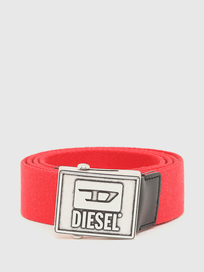 Diesel BMETALTAPE belt červený